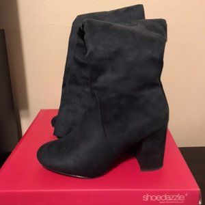 Shoe Dazzle Rozena knee high heeled boots